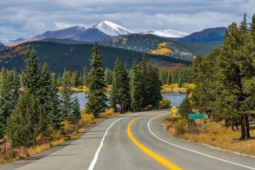 Attorney Matthew Hand enjoys biking the road to Mt Blue Sky in Colorado